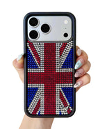 Rhinestone Union Jack iPhone Case