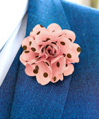 Polka Dot Flower Lapel Pin