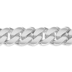 Miami Cuban Solid White/Yellow/Rose Gold Handmade Bracelet , 13mm, 6.5-10 Inch