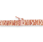 Nugget Solid White/Yellow/Rose Gold Handmade Necklace , 6mm, 16-30 Inch