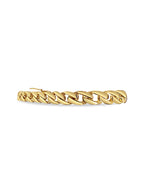 Curb Solid White/Yellow/Rose Gold Handmade Bracelet , 7mm, 6.5-10 Inch