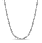 Nugget Solid White/Yellow/Rose Gold Handmade Necklace , 6mm, 16-30 Inch