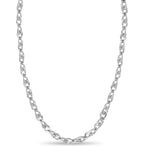 Anchor Mariner Solid White/Yellow/Rose Gold Handmade Necklace , 7mm, 16-30 Inch