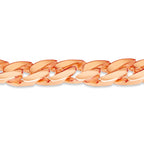 Curb Solid White/Yellow/Rose Gold Handmade Necklace , 16mm, 16-30 Inch