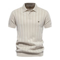 Knit Polo Shirt // Apricot