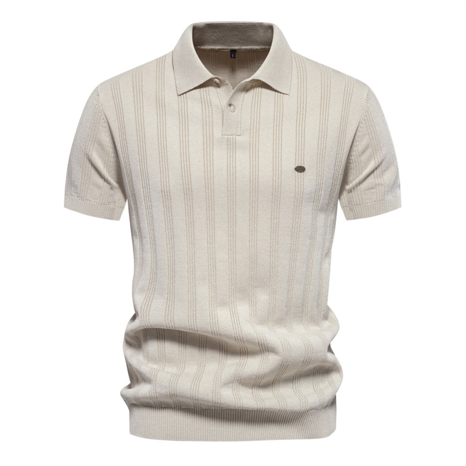 Knit Polo Shirt // Apricot