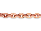 Fancy Rolo Solid White/Yellow/Rose Gold Handmade Bracelet , 8mm, 6.5-10 Inch