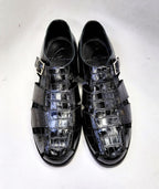 C Collection Crocodile Sandal - Black