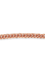 Curb Solid White/Yellow/Rose Gold Handmade Bracelet , 10mm, 6.5-10 Inch