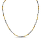 Anchor Mariner Solid White/Yellow/Rose Gold Handmade Necklace , 3mm, 16-30 Inch