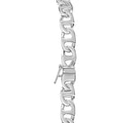Mariner Solid White/Yellow/Rose Gold Handmade Bracelet , 7mm, 6.5-10 Inch