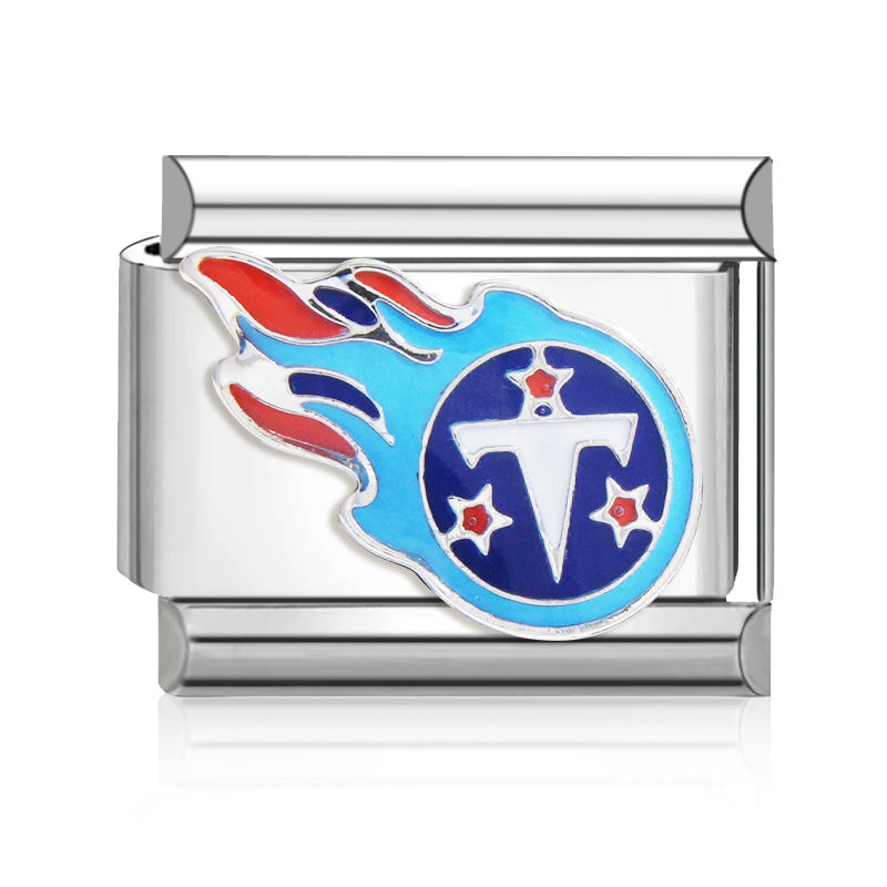Football Team Logo Italian Charm Bracelet – Custom Gifts for Fans