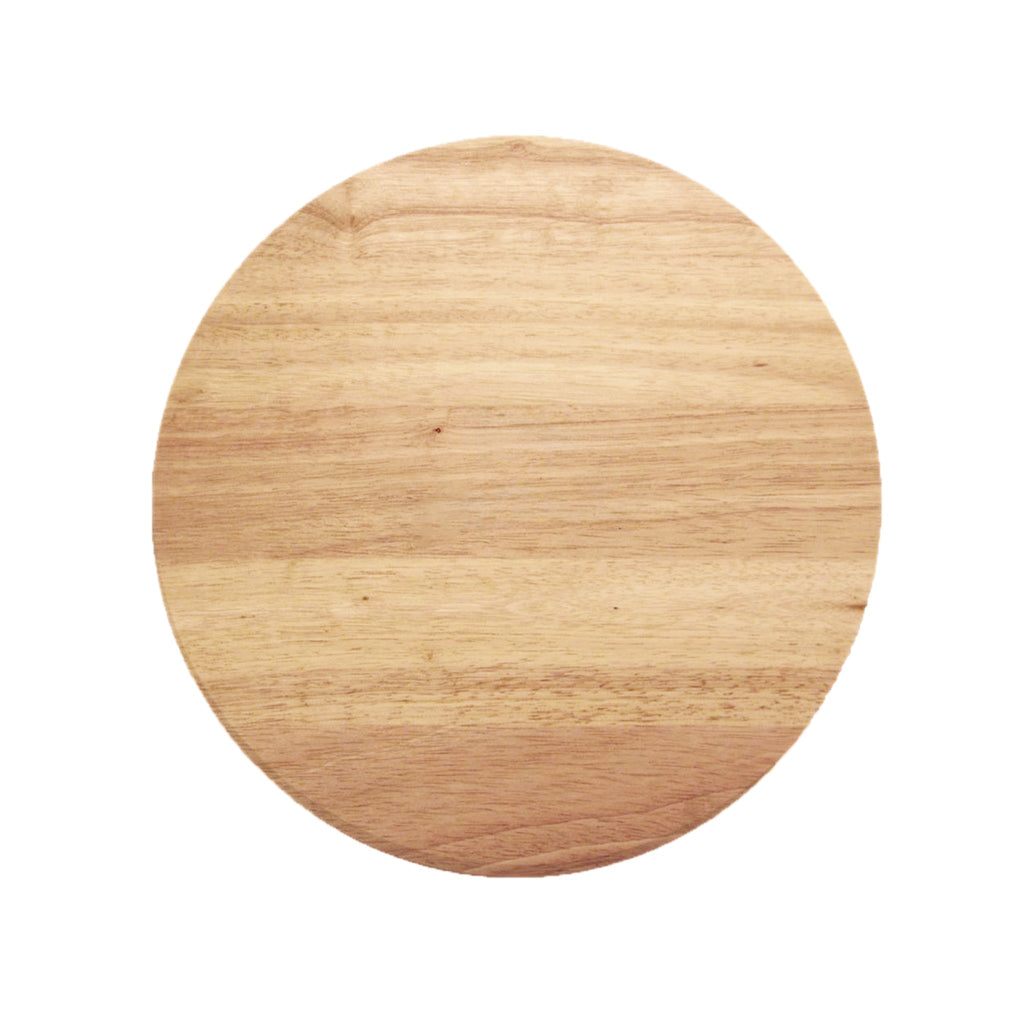 14" Wooden Pizza Board with Precision Cutting Wheel & Server