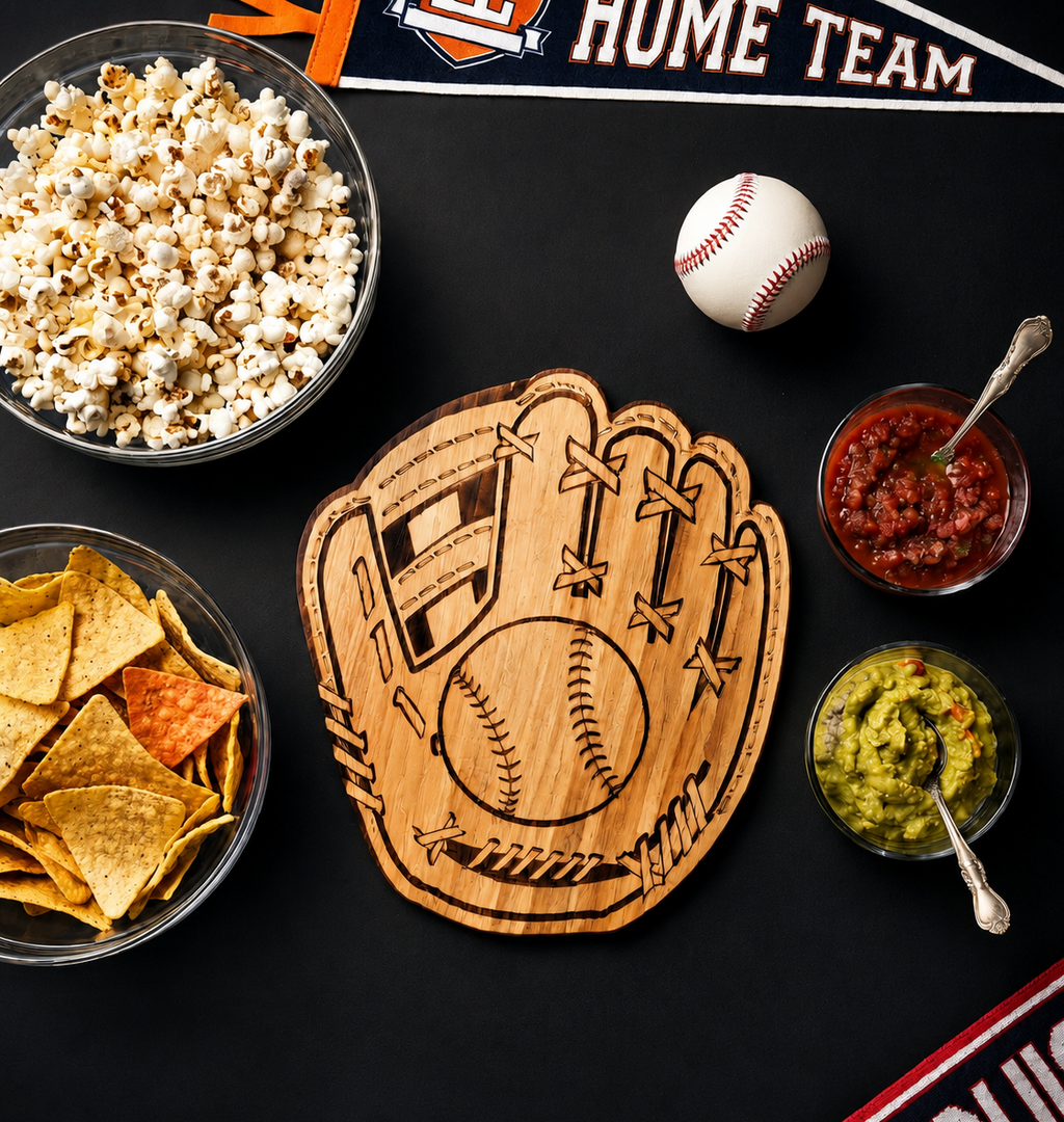 Baseball Glove Wood Board - 12" x 13.75"