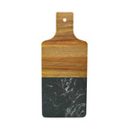 Black Marble and Acacia Wood Handled Board