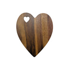 Heart Shaped Acacia Wood Board - 9.75" x 12"