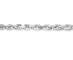 Fancy Rolo Solid White/Yellow/Rose Gold Handmade Bracelet , 6mm, 6.5-10 Inch
