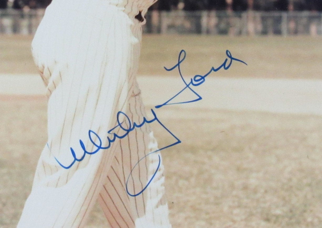 Whitey Ford HOF Signed/Auto 8x10 Photo New York Yankees Framed JSA 190851