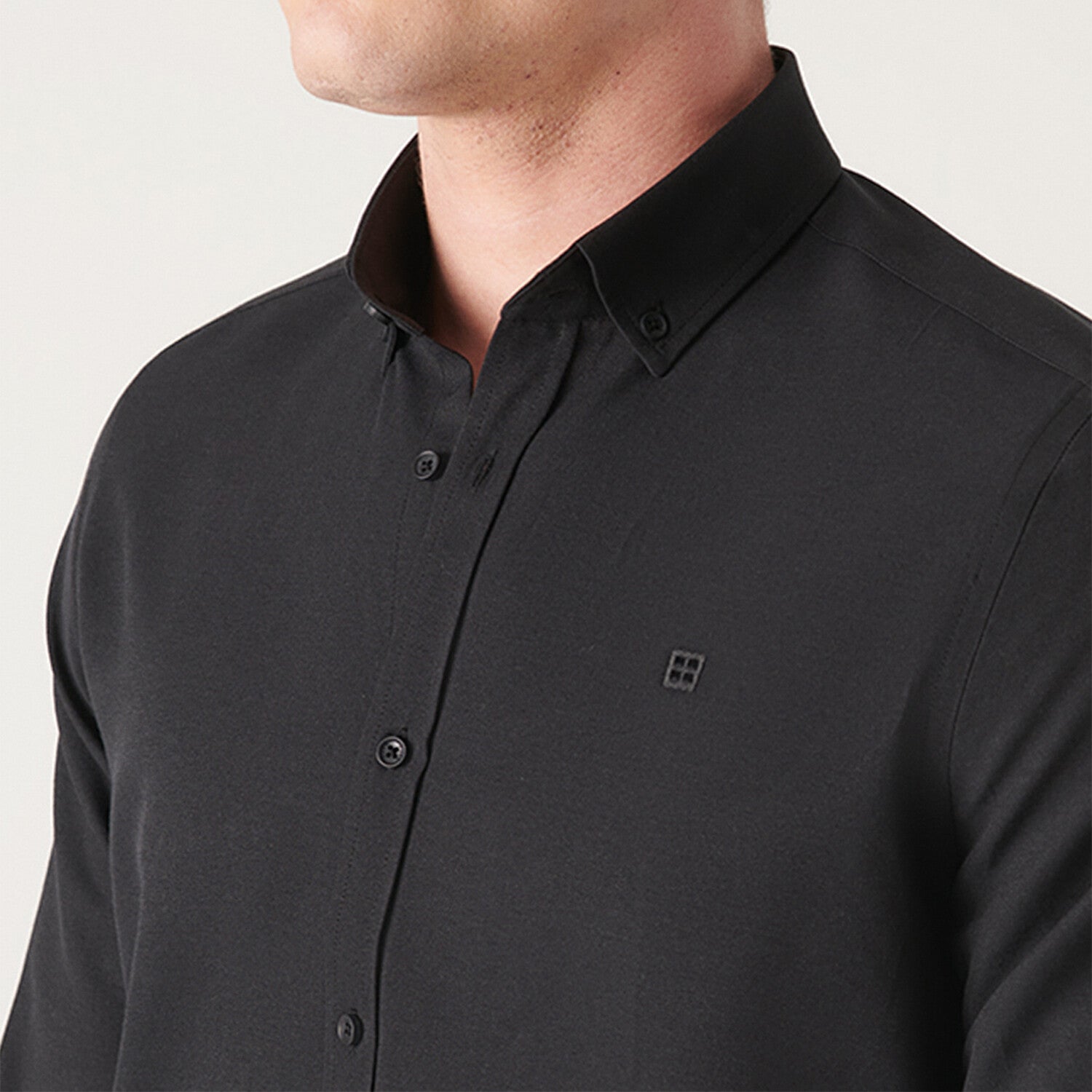 Oxford Regular Fit Shirt // Black