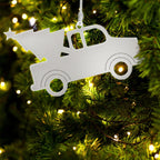 Truck w/Tree Ornament w/White Tassel
