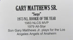 Gary Matthews Sr. Autographed OML Baseball Phillies TriStar 179989