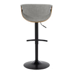 Curvo - Mid Century Modern Adjustable Barstool With Swivel (Set of 2)