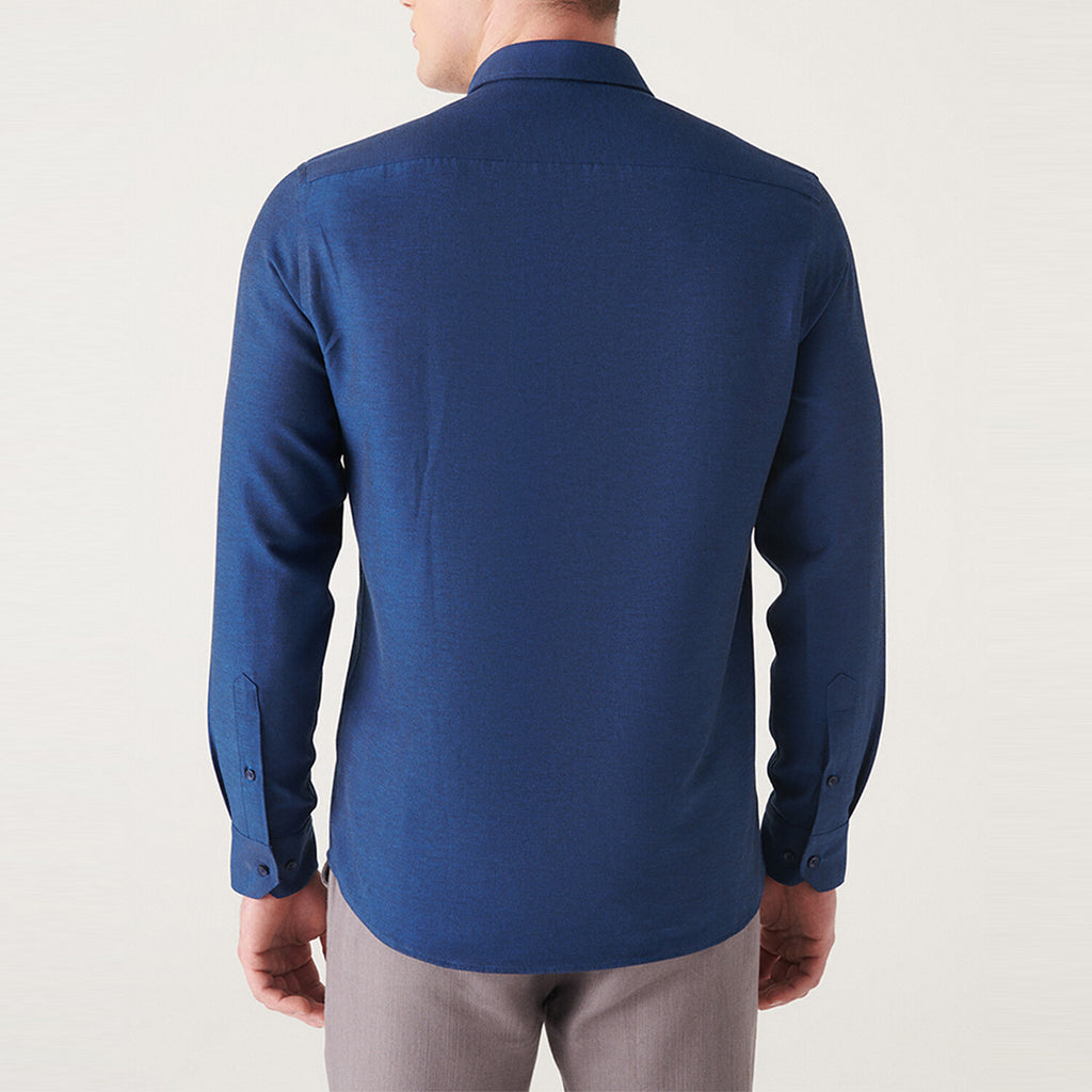 Oxford Regular Fit Shirt // Navy Blue
