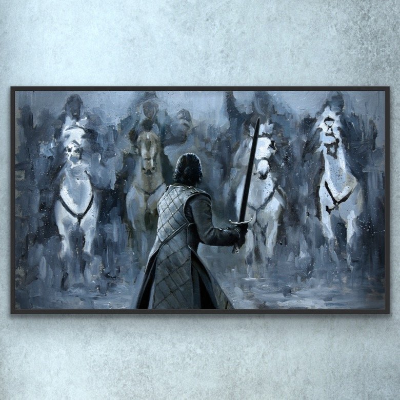 King in the North - Game of Thrones - Jon Snow Art Print