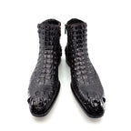 Maurice El Paso Hornback Custom Made Alligator Boot Black