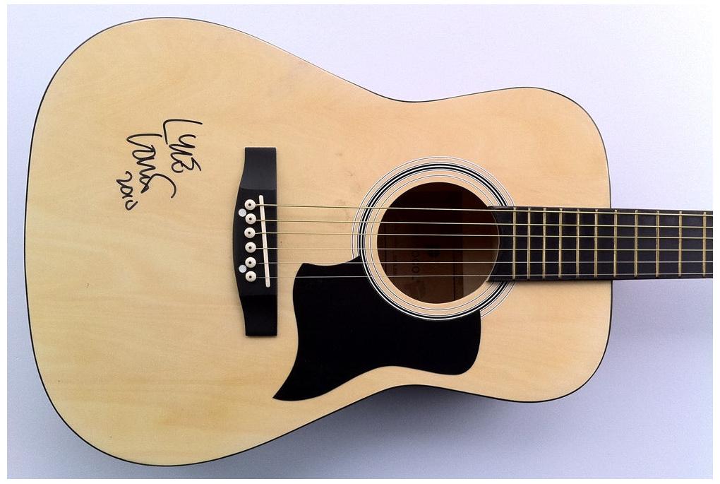 Lyle Lovett Signed Acoustic Autographed Guitar