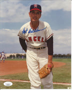 Hoyt Wilhelm California Angels HOF Signed/Autographed 8x10 Photo JSA 150646