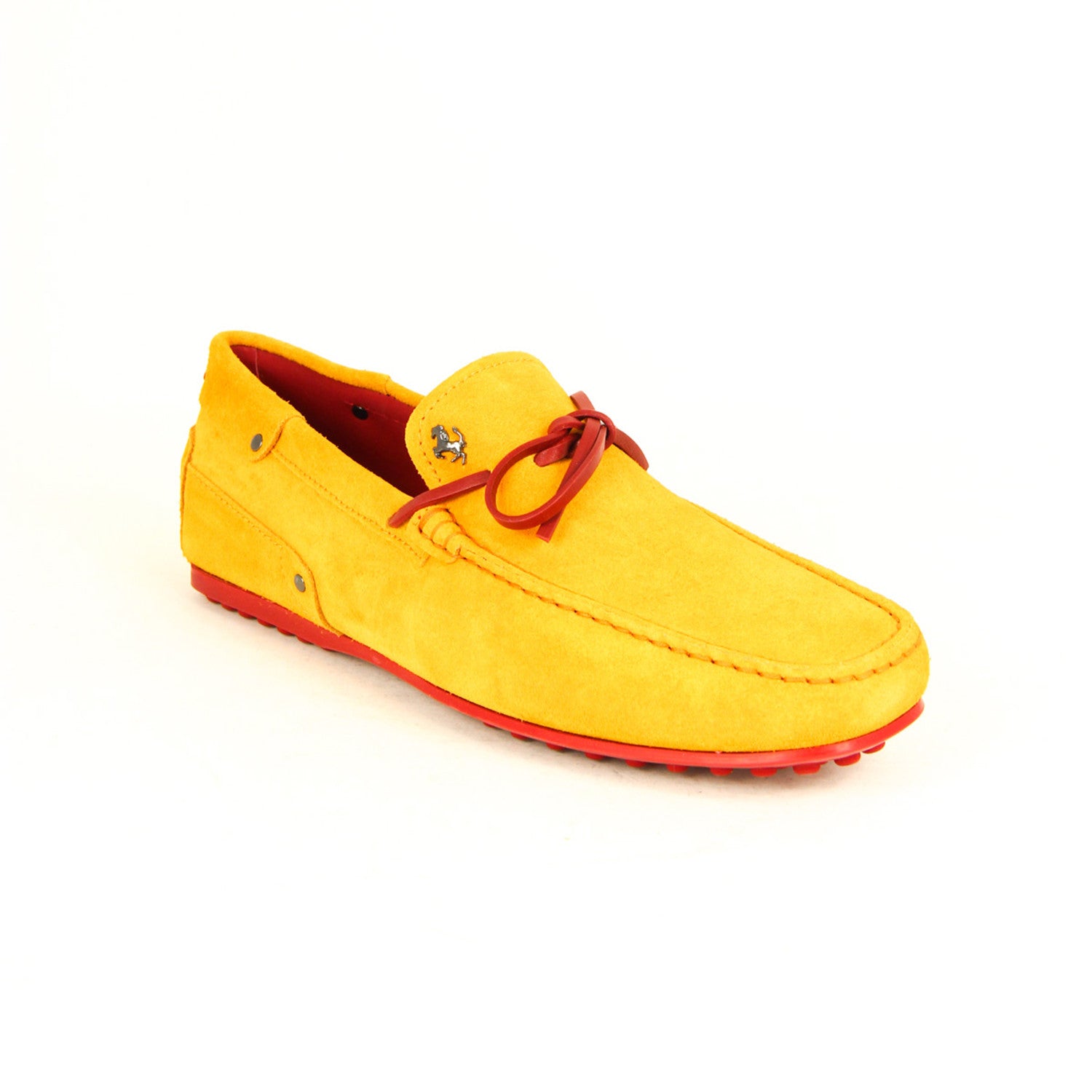 Tod's // Driving Moccasins // Orange + Red