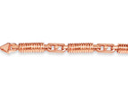 Spiral Tube Solid White/Yellow/Rose Gold Handmade Bracelet , 8mm, 6.5-10 Inch