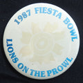 Vintage 1987 Penn State Sunkist Fiesta Bowl 3 inch Button Pin