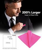 Vittorio Farina Men's Silky Satin Square Pocket Square