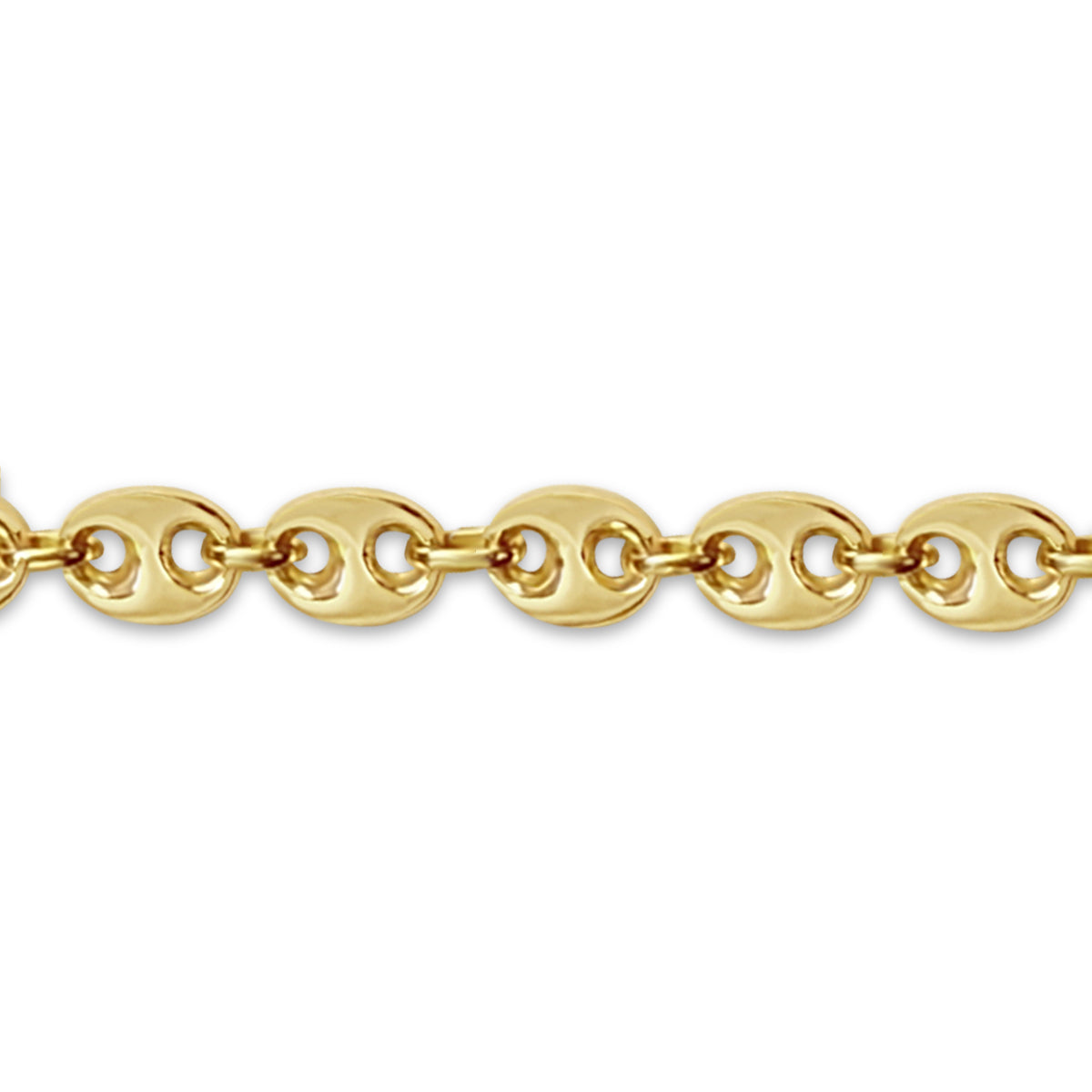 Mariner Solid White/Yellow/Rose Gold Handmade Bracelet , 11mm, 6.5-10 Inch