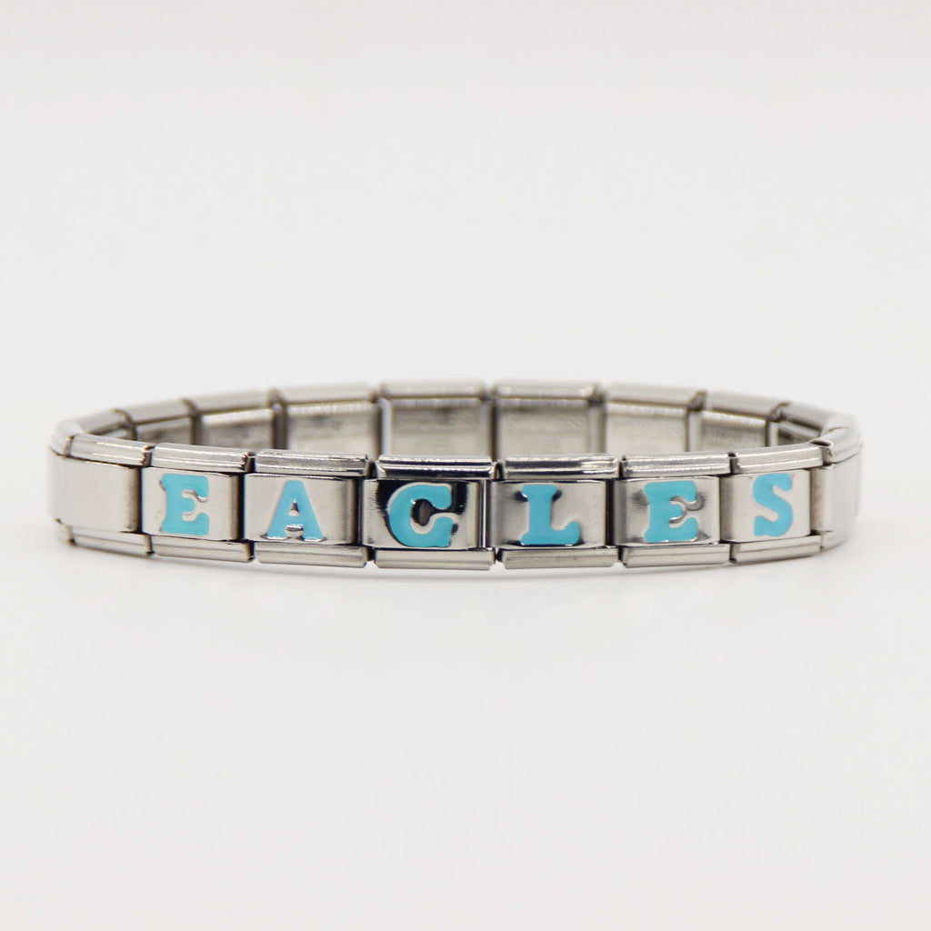 GO BIRDS  Italian Charm Bracelet -Game Day & Special Gift for Eagles Fans