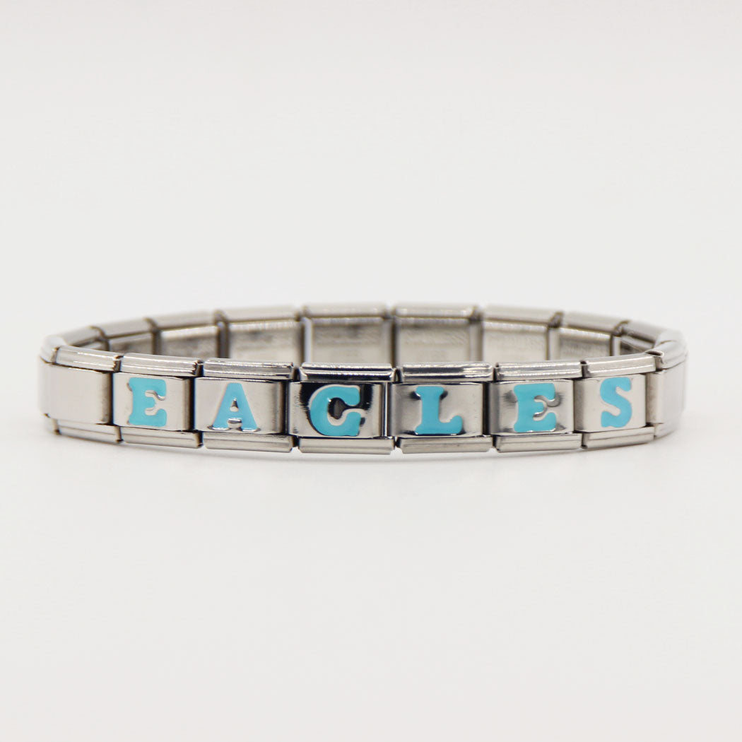 GO BIRDS  Italian Charm Bracelet -Game Day & Special Gift for Eagles Fans