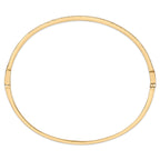 14K Yellow Gold 1/3 Cttw Diamond Half Eternity Bangle Bracelet (I-J Color, I2-I3 Clarity) - 7.75" Inches