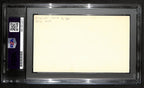 Howard Cann HOF Signed/Auto 3x5 Index Card NY University Coach PSA/DNA 188590