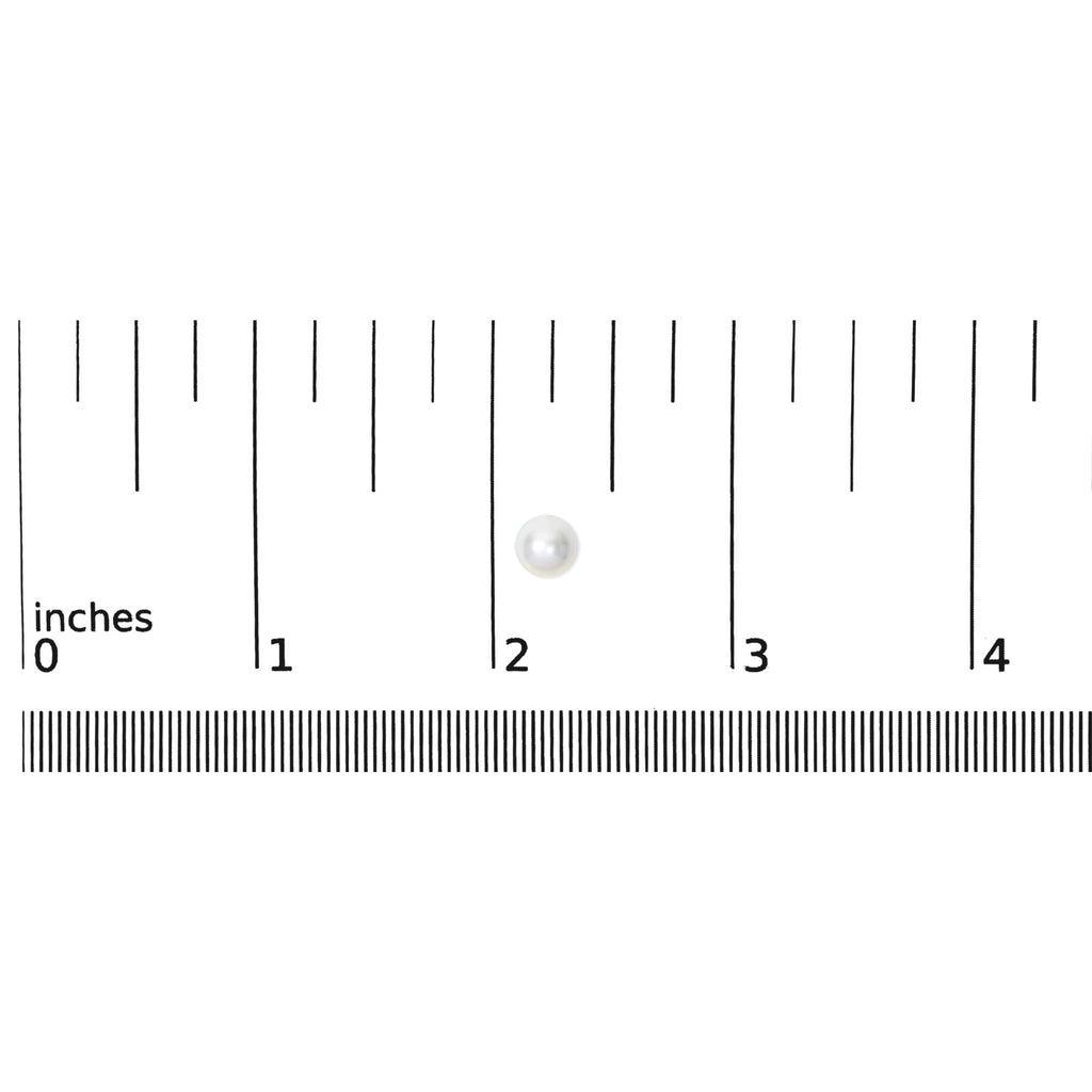 14K Gold Cultured Freshwater Pearl Solitaire Stud Earrings