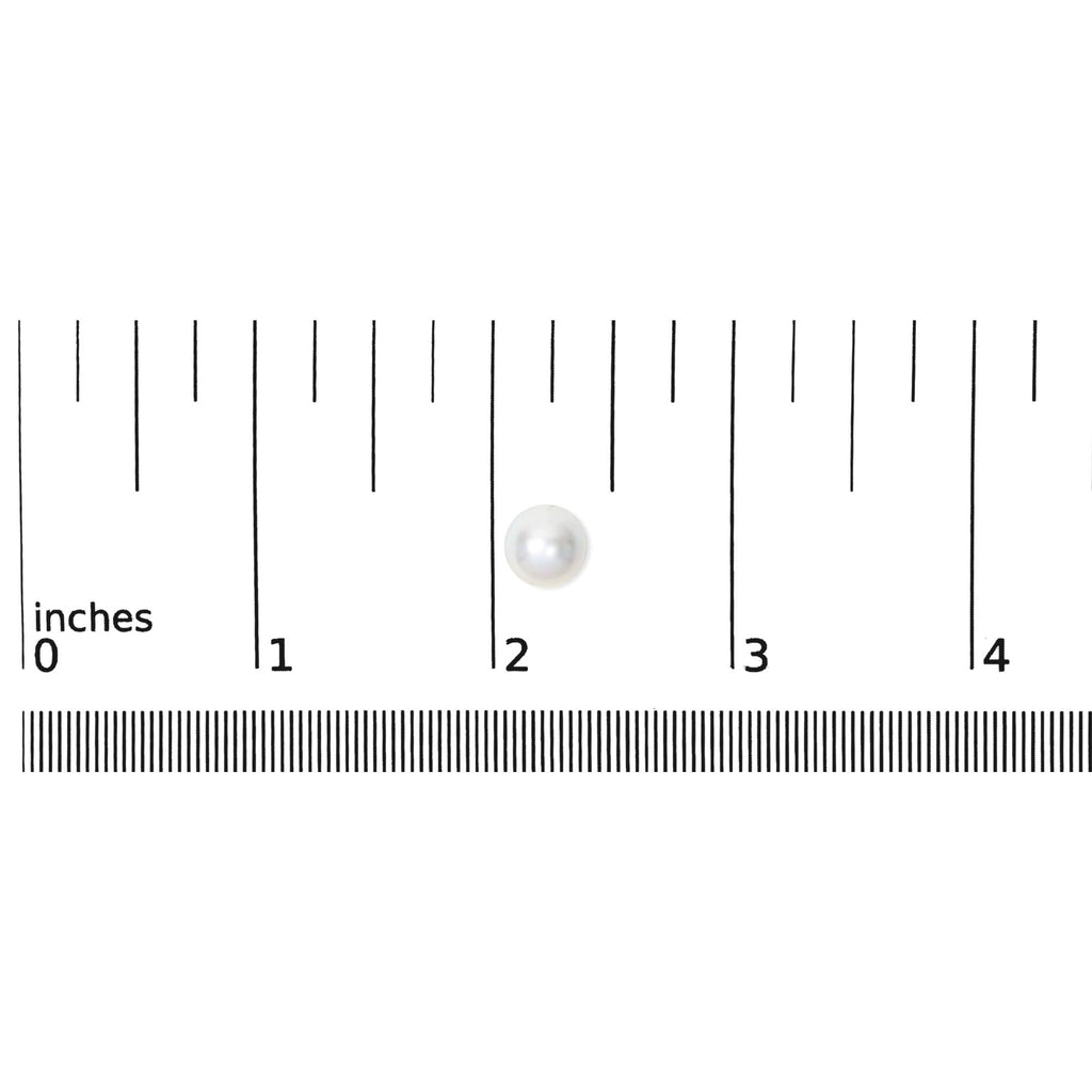 14K Gold Cultured Freshwater Pearl Solitaire Stud Earrings