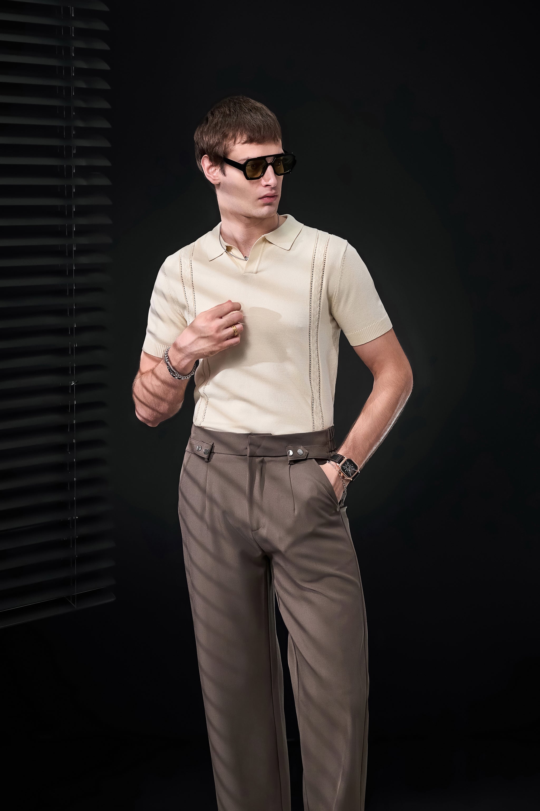 LuxeKnit Polo IVORY