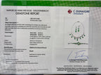 Certified Platinum 38.0 Cttw Diamond and 19 3/4 Cttw Brazilian Green Emerald Necklace, Bracelet & Earrings Three-Piece Set