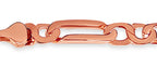 Figaro Infinity Solid White/Yellow/Rose Gold Handmade Necklace , 6mm, 16-30 Inch
