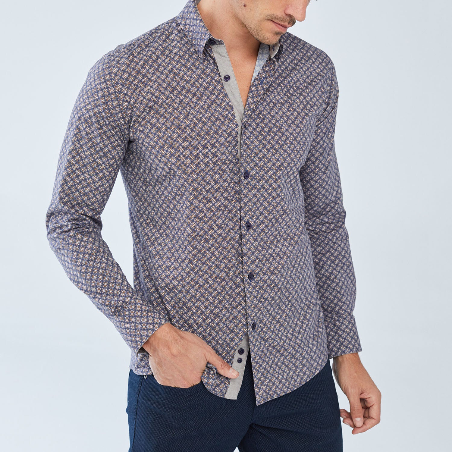 Boris Becker // Angola Button Up Shirt // Navy