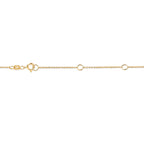 10K Yellow Gold 1/2 Carat Round Brilliant-Cut Diamond Modern Bezel-Set Solitaire 16"-18" Pendant Necklace (H-I Color, SI2-I1 Clarity)