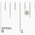 14K Gold Round Lab Grown Diamond Solitaire Stud Earrings with Push Backs