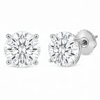 IGI Certified 14K Gold Lab Grown Diamond Solitaire Stud Earrings