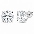 IGI Certified 14K Gold Lab Grown Diamond Solitaire Stud Earrings